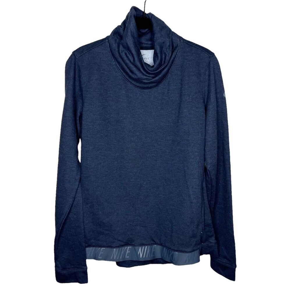 NIKE / navy blue cowl neck pullover sweatshirt / M